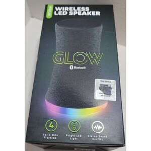 Vibe Glow Wireless Bright Led Speaker New USB Bluetooth 4 hours playtime